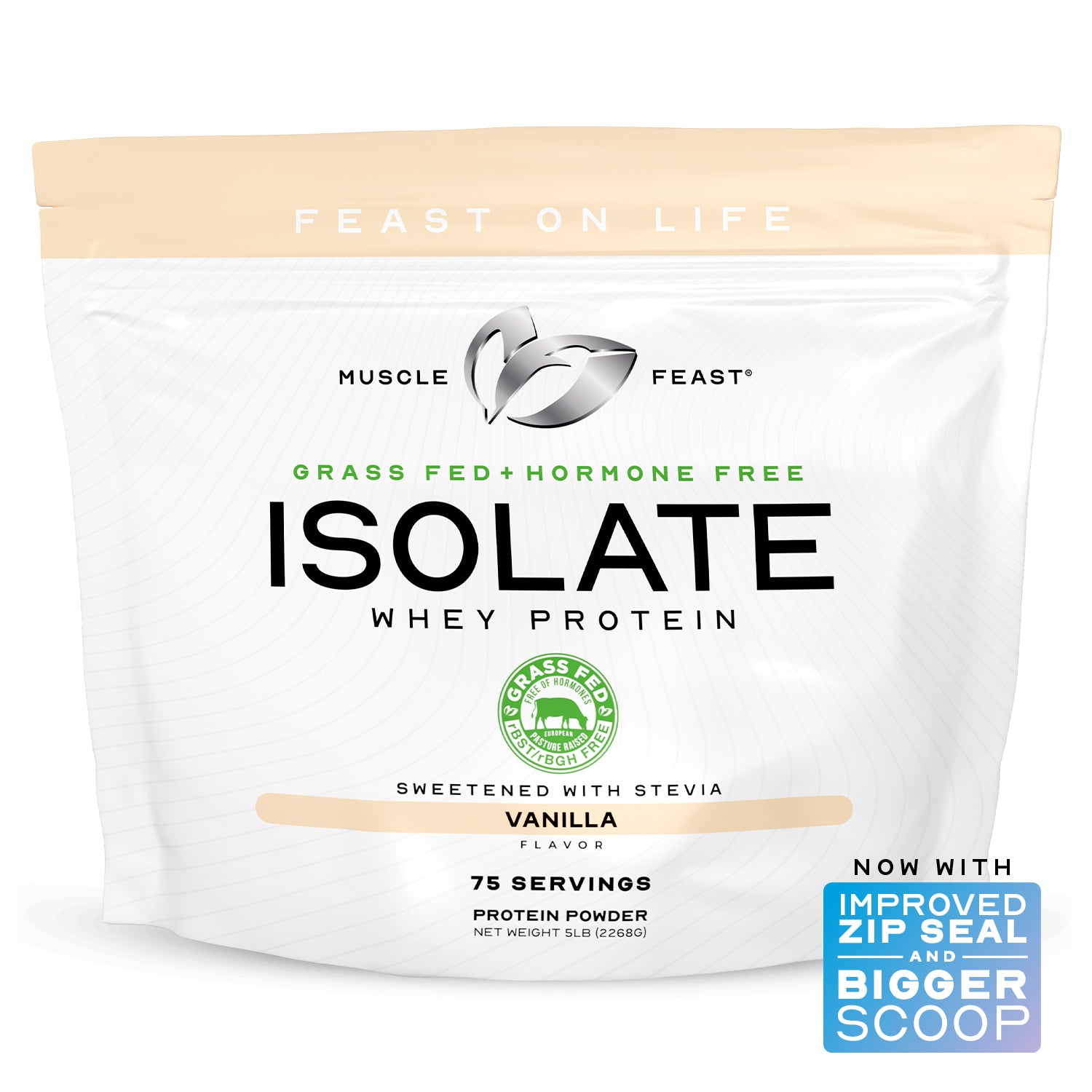 Whey Protein Isolate, Pasture Raised, Grass Fed, rBST/rBGH and soy free