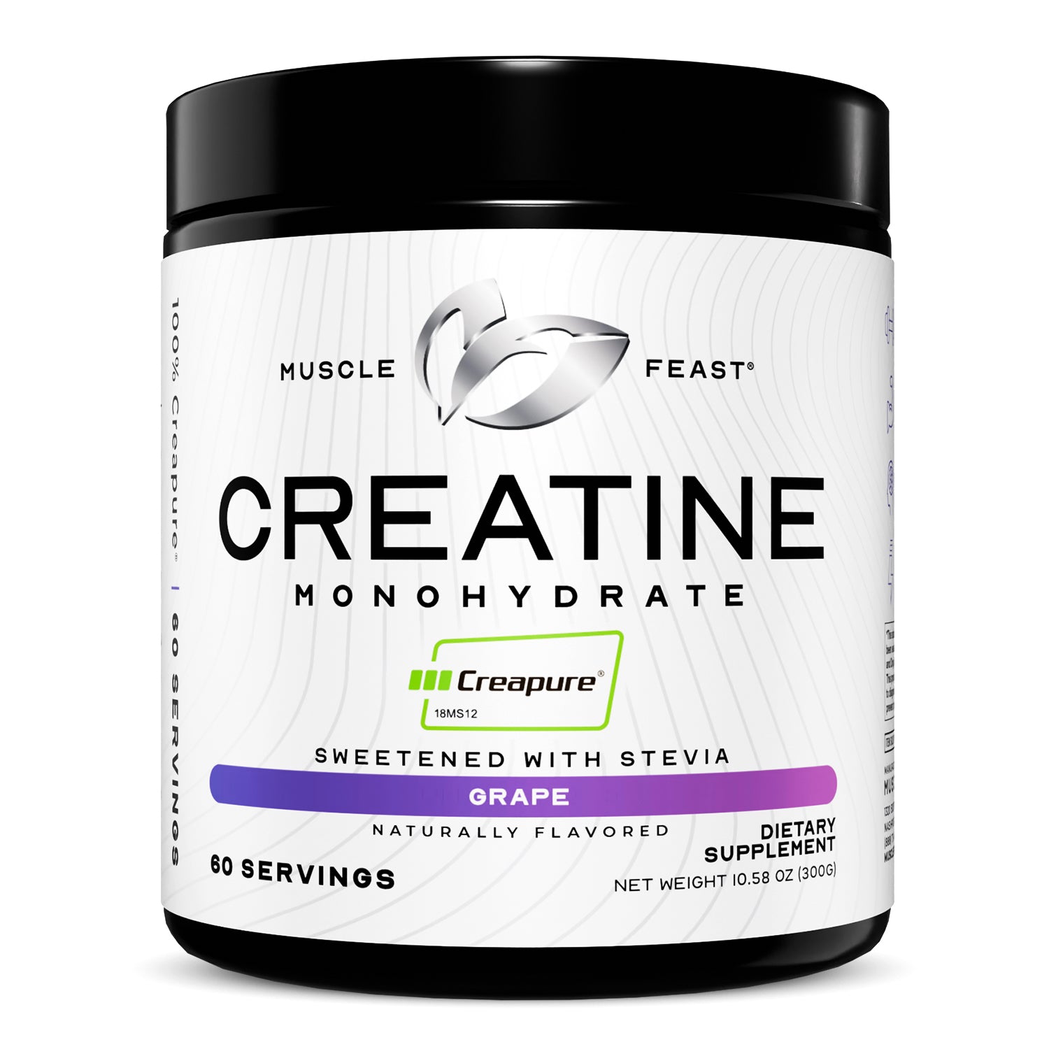 Creapure Creatine Monohydrate Powder, Vegan Keto Gluten-Free