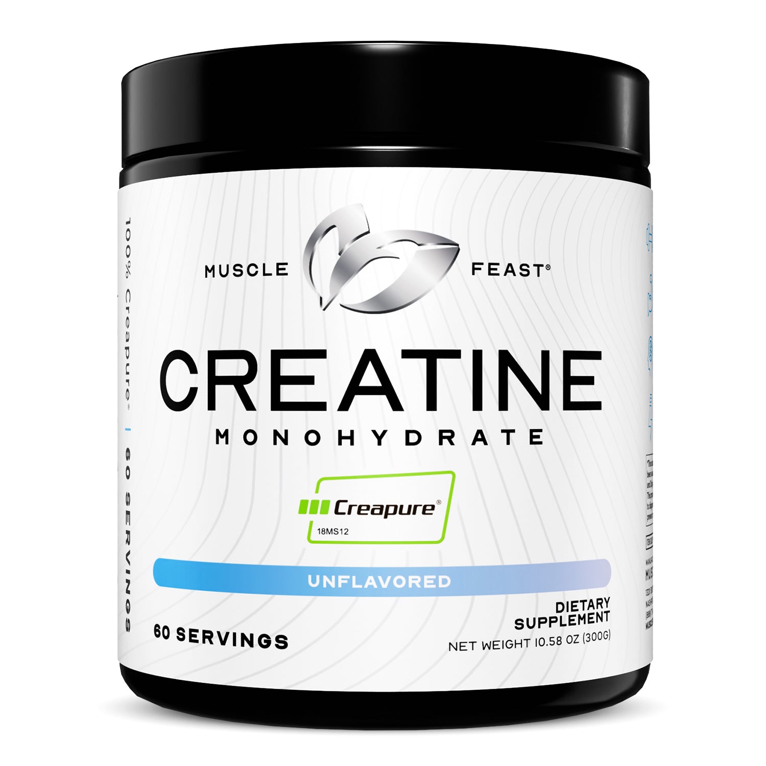 Creapure Creatine Monohydrate Powder, Vegan Keto Gluten-Free