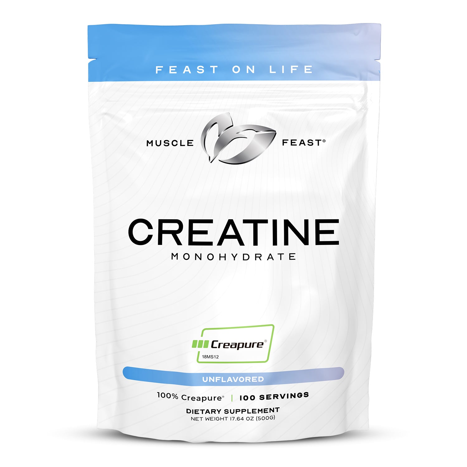 Creapure Creatine Monohydrate Powder, Vegan Keto Gluten-Free