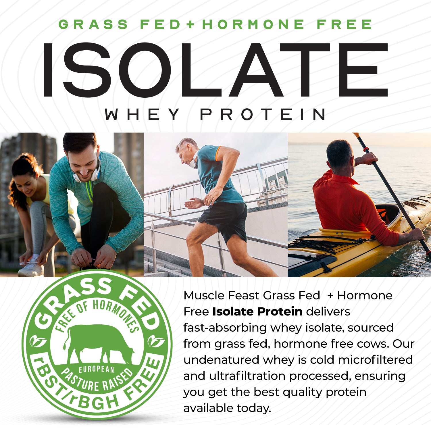 Isolate + Creatine Bundle: 1 Whey Protein Isolate (Chocolate, 2lb) + 1 Creatine Powder (Unflavored, 300g) | Premium Supplements, Vegetarian, Gluten Free