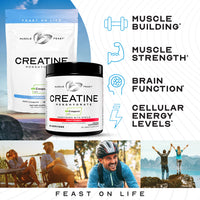 Creapure Creatine Monohydrate Powder, Vegan Keto Gluten-Free