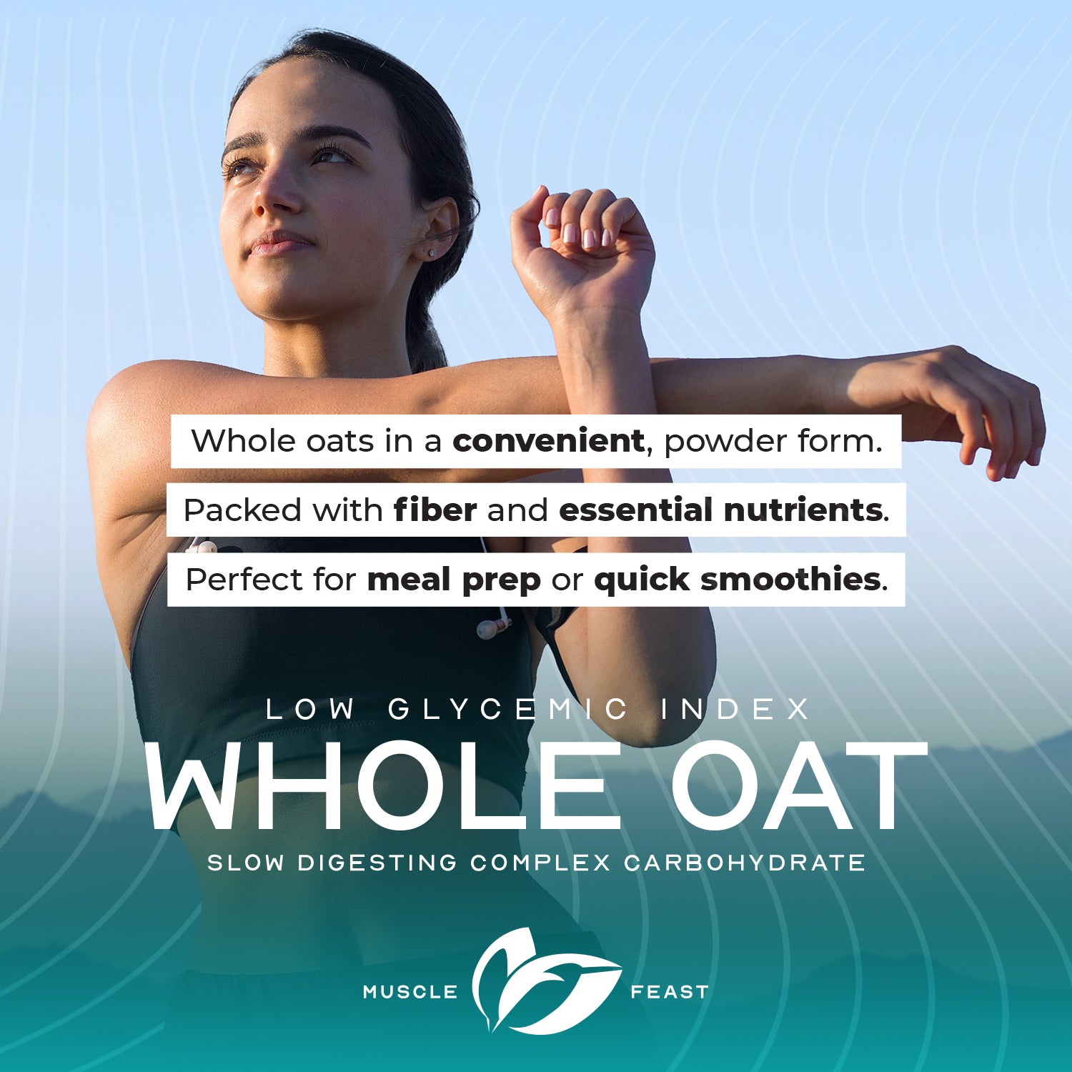 Whole Oat Powder All Natural Complex Carb Non-GMO