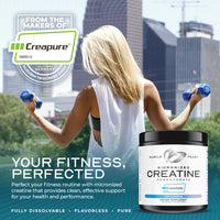 Creavitalis Creatine Micronized Monohydrate Powder Easy to Mix, Gluten-Free, 200g