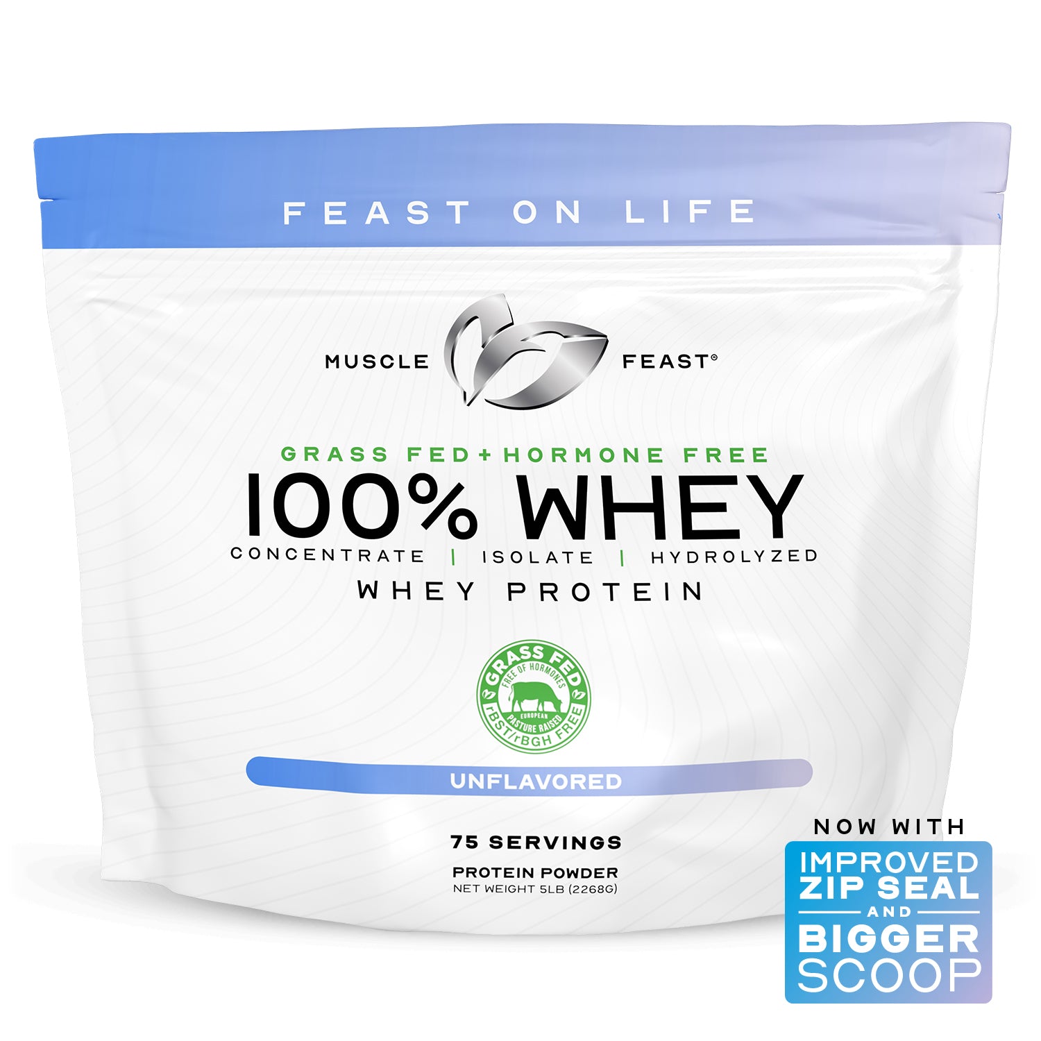 100% Whey, Pasture Raised, Grass Fed, rBST/rBGH and soy Free